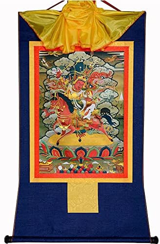 Gandhanra Király Gesar, Tibeti Thangka Festészet, a Művészet,a Buddhista Thangka Brokát,Buddha Gobelin a Scroll