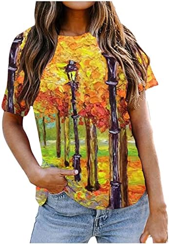 A nők 2023 Trendi Rövid Ujjú Pamut Sleeve Grafikus Viktoriánus Blúz Tshirt Őszi Nyári Blúz, a Lányok 3O