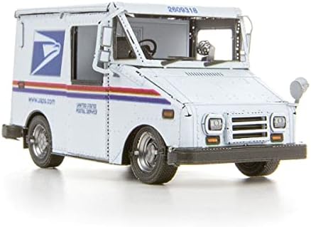 Fém Föld USPS PERSZE Mail Truck 3D Fém Modell Kit Fascinations