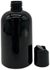 Természetes Gazdaságok 4 oz Fekete Boston BPA MENTES Üveg - 8 Pack Üres utántölthető tartály - Illóolajok tisztítószerek - Aromaterápia