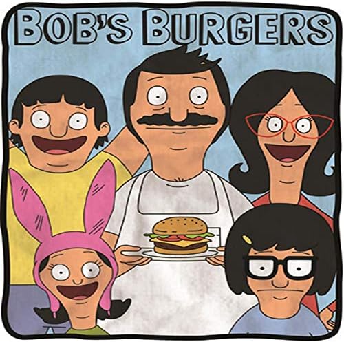 Bob ' s Burgers Puha Polár Takaró - Hivatalosan engedélyezett Bobot Hamburgert színes, Puha Polár Dobja Mely Bob egy Hamburgert,