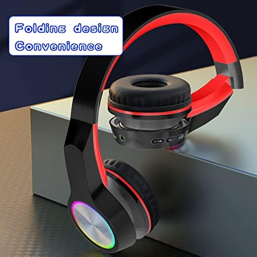 Vezeték nélküli Bluetooth Fülhallgató, hi-fi Sztereó Összecsukható, Könnyű Gaming Headset, Beépített Mikrofon