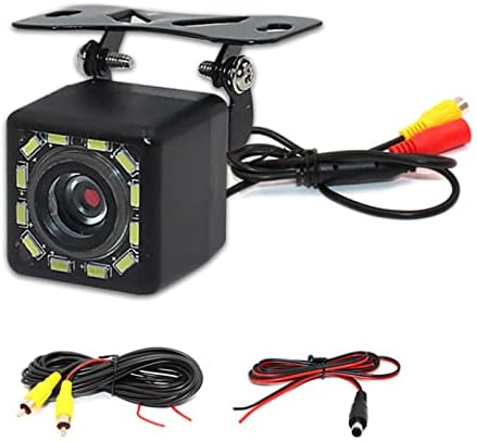 Miytsya 1 db Autó Biztonsági Kamera, 12 LED-es Éjszakai Látomások Ultra HD Jármű Visszapillantó Kamera, Vízálló Fordított Kamera