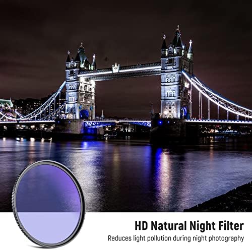 NEEWER 67mm Természetes Este Szűrő HD Neodímium-Üveg Építeni, fényszennyezés Csökkentése Szűrő-Anti Fényvisszaverő, valamint Anti Fingerprint