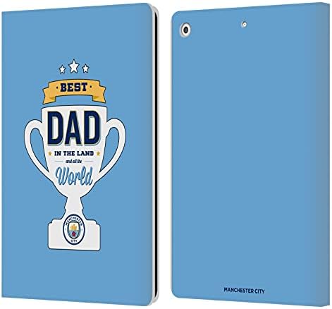 Fej Tervek hatósági Engedéllyel rendelkező Manchester City Man City FC Legjobb Apa apák Napja Bőr Könyv Tárca burkolata