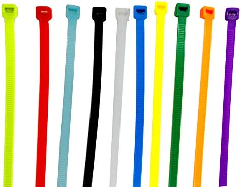 Nylon Kábel Köti, nagy teherbírású Zip Kapcsolatok Önálló Zár 10 Színek Ethernet UV Fekete Zip (4 200pcs)
