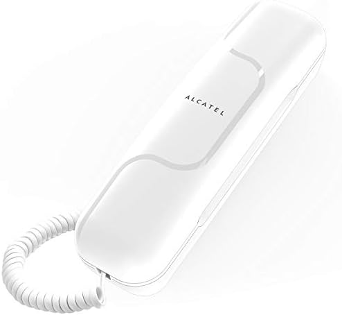 Alcatel T06 Modern Vezetékes Telefon, Vezetékes Telefon - Kompakt Kialakítás a Falon vagy az asztalon (Fehér)