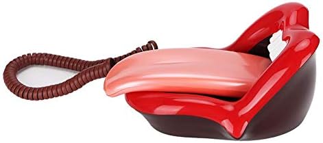 Újdonság Ajak Telefon, Multi-Funkcionális Nagy Nyelv Alakú, Vezetékes Telefon, Íróasztal Telefon Home Office Piros Dekoráció
