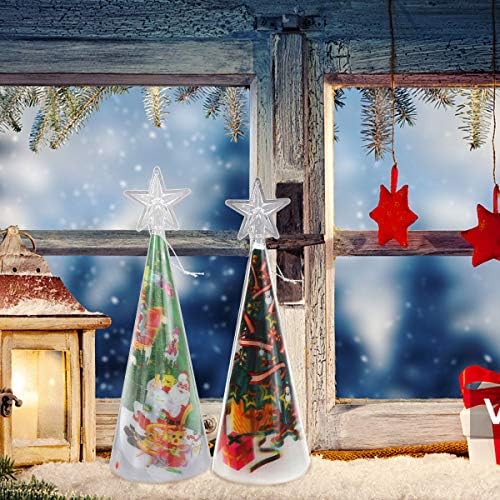 SOIMISS 3 Db LED-es Világító karácsonyfa Mini 3D-s Díszítés karácsonyfa Fény Kínálat