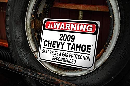 2009 09 Chevy Tahoe biztonsági Öv Ajánlott Gyors Autó Alá, Fém Garázs Tábla, Fali Dekor, GM Autó Jel - 10x14 cm