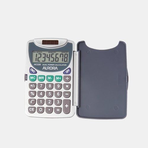 【セット販売】 オーロラジャパン ハンディ電卓 8桁表示 HC220×30個
