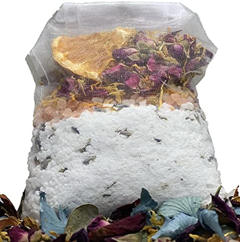 Kád Tea, Természetes & Szerves Virágos, fürdősó - Kézzel készített Növényi Áztassa a Pihenésre & Izmok Megkönnyebbülés! Egyéni Nyugtató