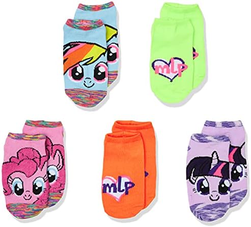My Little Pony Lányok Hasbro 5 Csomag Nem Mutatják, Alkalmi Zokni, Multi, 6-8.5 US