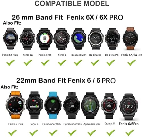 MURVE 26 22MM Watchband Szíj, A Garmin Fenix 5 5X Plusz 3HR 6X 6 6SPro S60 MK1 Enduro Nézni Állítható Nylon Easyfit Csukló