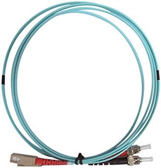 Monoprice OM4 Száloptikai Kábel - 1 Méter, SC/UPC-ST/UPC, Multi Mód, Duplex, 50/125 Mikrométer Típus, 2.0 mm-es, OFNR