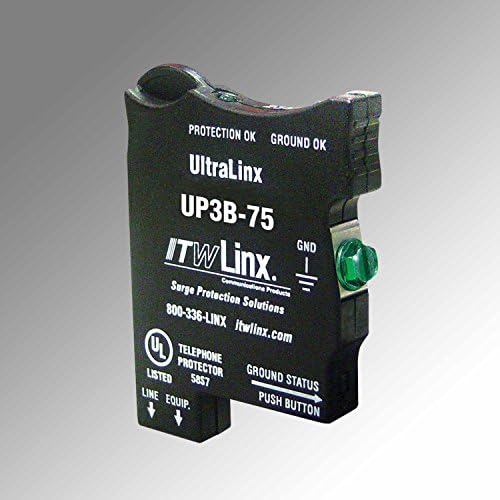 UltraLinx 66 Blokk/7.5 V Bilincs/350mA Biztosíték-ITW Linx Ultralinx PBX/KSU védelem - 66 Blokk - Solid-state - UL Elsődleges, mind a Másodlagos