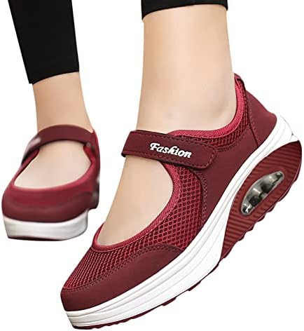 PGOJUNI Női Futó Cipő,Diabéteszes Cipő Női Sétáló Cipők Állítható Szélesség Széles, Csúszásmentes Air Cushion Cipők