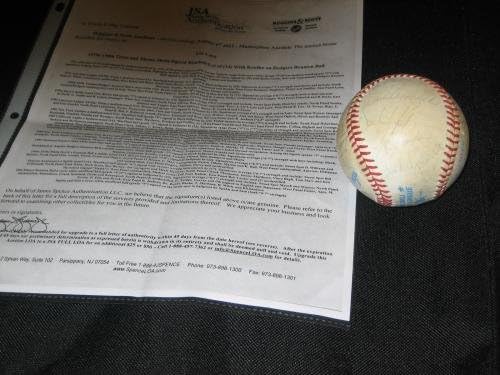1982 Yankees Csapatát (16) Alá Autogramot Oal Macphail Labdát Gossage Winfield + Szövetség - Dedikált Baseball