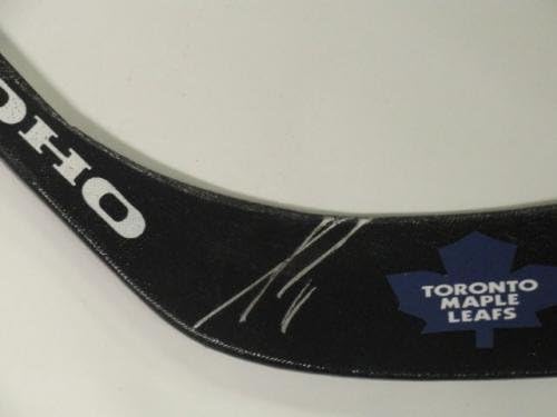 Dion Phaneuf Aláírt hokiütő Toronto Maple Leafs Aláírt - Dedikált NHL Botok