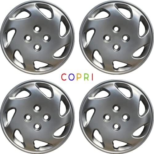 Copri Készlet 4 Kerék Fedezze 14 Coll Ezüst Dísztárcsa Bolt-On Illik Toyota Corolla