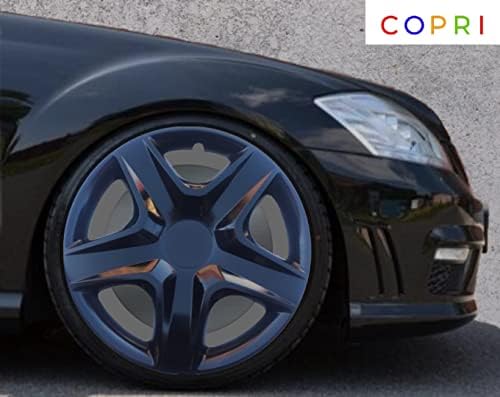 Copri Készlet 4 Kerék Fedezze 15 Colos Dísztárcsa Fekete Snap-On Illik Honda Civic