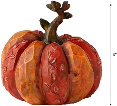 Petite+Hatalmas Primitív Esik Pumpkin Dekoráció | Fa Őszi Mezőbe írja Alá, majd a Betakarítás Tök Figura Esik Parasztház Asztali
