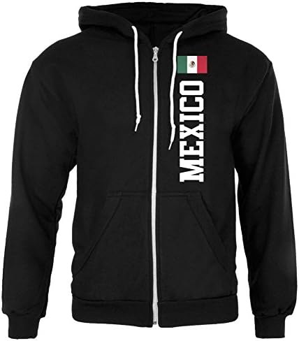 Cinco De Mayo Mexikói Zászló-Világbajnokság Férfi Full Zip Hoodie