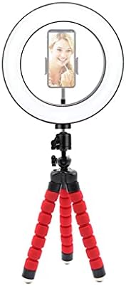 N/26cm Led Képkeret, Gyűrű Lámpa Gyűrű Fill Light Mini Polip Állvány tartó a Klip Telefon Smink Videó Élő (Szín : Piros)