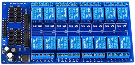 ZENYS 16 Csatornás Relé Pajzs Modul DC 5V 12V 24V a Optocoupler LM2576 Microcontrollers Felület Teljesítmény Relé az Arduino DIY Készlet