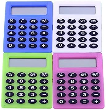 YFQHDD Kalkulátor Mini Hordozható Elektronikus Számológép Cukorka Színű Kalkulátor Tanulók Iskolai Használatra (Szín : Piros)