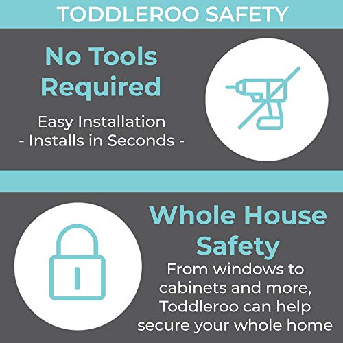 Toddleroo Észak-Tagállamok Állítható Heveder Zárak | Többfunkciós Biztonsági Zárak, Hogy hűtőszekrények, szekrények, mosogatógépek, valamint