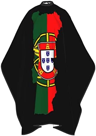 Portugál Zászló, majd a Térkép Hajvágás Kötény hajvágó Szalon Cape 55 x 66 Hüvelyk, Vízálló, Állítható Snap Haj Köpeny Köpeny, Bájos