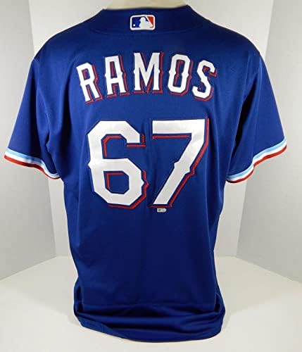 2020 Texas Rangers Henry Ramos 67 Játék Kiadott Pos Használt Kék Mez ST 6421 - Játék Használt MLB Mezek