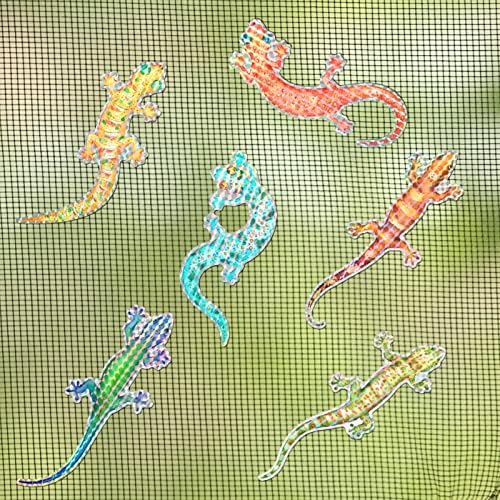 Vázlat Könyv Matricák Kreatív Gecko Képernyők Szívó Matricák DIY Ablak Anti Madárral Matricák Hűtőszekrény Matricák（12db） Teremtés Matricák