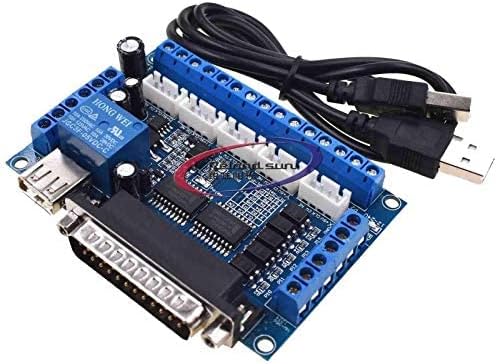 3D-s Nyomtató 5 tengelyes CNC Breakout Board Felület Adapter, USB-Kábel a Léptető Motor MACH3 Driver