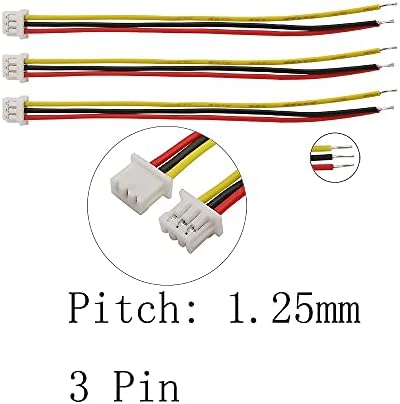 Az áramkör Kapcsolási JST 1.25 mm Egyetlen Plug Elektronikus Vezeték Csatlakozó Kábel Hossza 10CM 20CM (Színes : 30 CM, Csomag