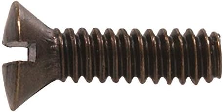 A Hillman Csoport 4192 Antik Réz Elektromos Kapcsoló Lemez Csavar 6-32 x 1/2A. (20-Pack),Antik Bronz