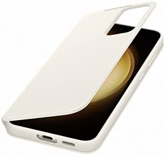 SAMSUNG Galaxy S23 Ultra S-View Tárca Telefon Esetében, védőburkolat w/Kártya-tartó Foglalat, Ujjal Érintse meg a Tiszta Ablak,