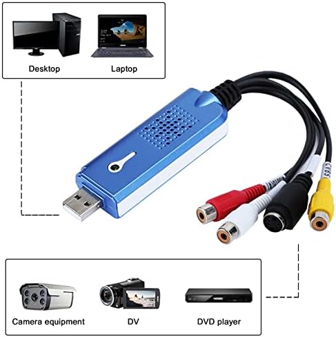 ciciglow USB 2.0-Audio/Video Konverter,DVD AV Videó USB-Számítógép,Támogatás RCA Video,Szerkesztése, valamint Digitalizálja az