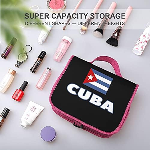 Kubai Zászló Tisztálkodási Táska Lóg Horog Smink Kozmetikai Táska Szervező Utazási Tornaterem Fürdőszoba