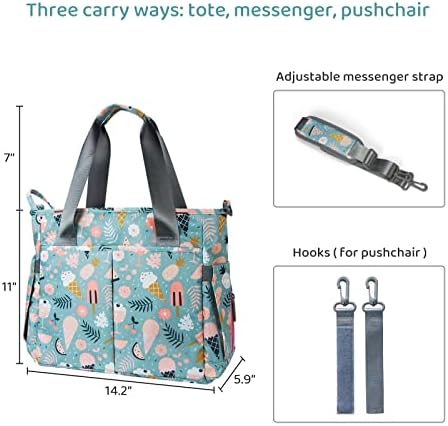 Pelenkázó Táska Táska Vízálló Messenger Pelenka Táskák, Anya-Apa Többfunkciós Nagy Utazás Tote Bags