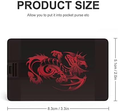 Vörös Sárkány Sötét Hitelkártya USB Flash Meghajtók Személyre szabott Memory Stick Kulcs, Céges Ajándék, Promóciós Ajándékot 32G