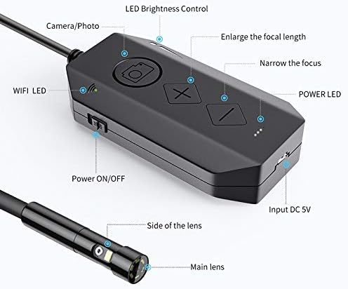 XXXDXDP 1080P Kettős Lencse Endoszkóp Endoszkóp, 8 LED Ellenőrző Kamera Nagyítható Kígyó Kamera (Méret : 10M)
