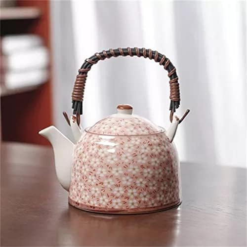 VASTAG, Nagy kapacitású kerámia egyetlen teáskanna szűrővel teás készlet 900 ml étterem háztartási teás készlet készletek (Szín