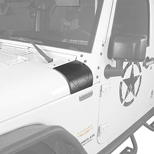 Hooke Út JK Csuklyát Páncél Oldalon Sarokban Őr Cover Kompatibilis Jeep JK & Wrangler Unlimited JK 2007-2018 - Öt Csillagos