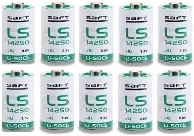 (10 PACK) Saft LS-14250 1/2 AA 3.6 V-os Lítium (nem Újratölthető)