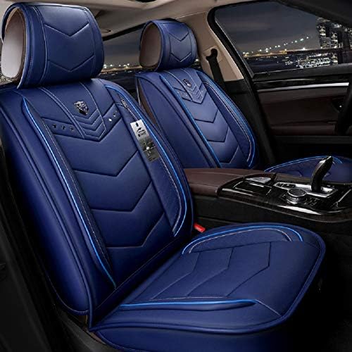 OUTOS Luxus Bőr ZFL Auto autósülés 5 Ülések Teljes Készlet Univerzális Fit (Kék)