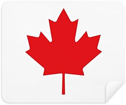 Vörös Juhar Kanadai Ország Kulturális Szimbólum tisztítókendővel Képernyő Tisztító 2db Velúr Szövet