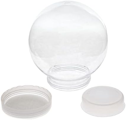 6 Pack - DIY Víz Globe Hógömb 5 Inch (130mm) Átmérőjű, Világos, PET Műanyag Csavarja Le a Kupakot, Nagy DIY Kézműves