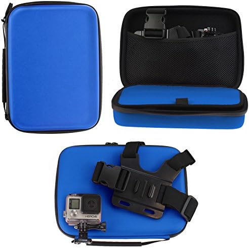 Navitech Kék, nagy teherbírású Masszív Nehéz Eset/Cover Kompatibilis A PINGKO F71 Sport Akció Kamera